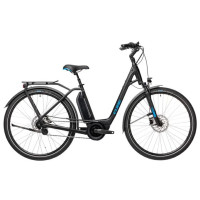 Электровелосипед Cube Town Hybrid PRO 500 черно-синий