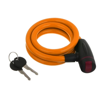 Замок велосипедный тм BY SPORT 1200x12мм Оранжевый